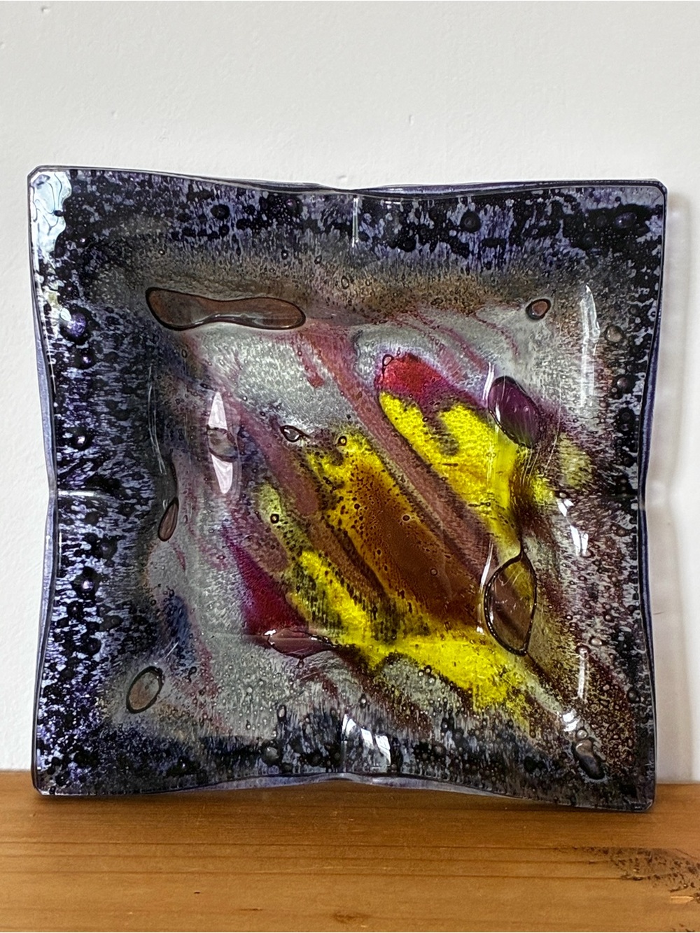 Handmade Glass Ashtray/ Trinket Dish